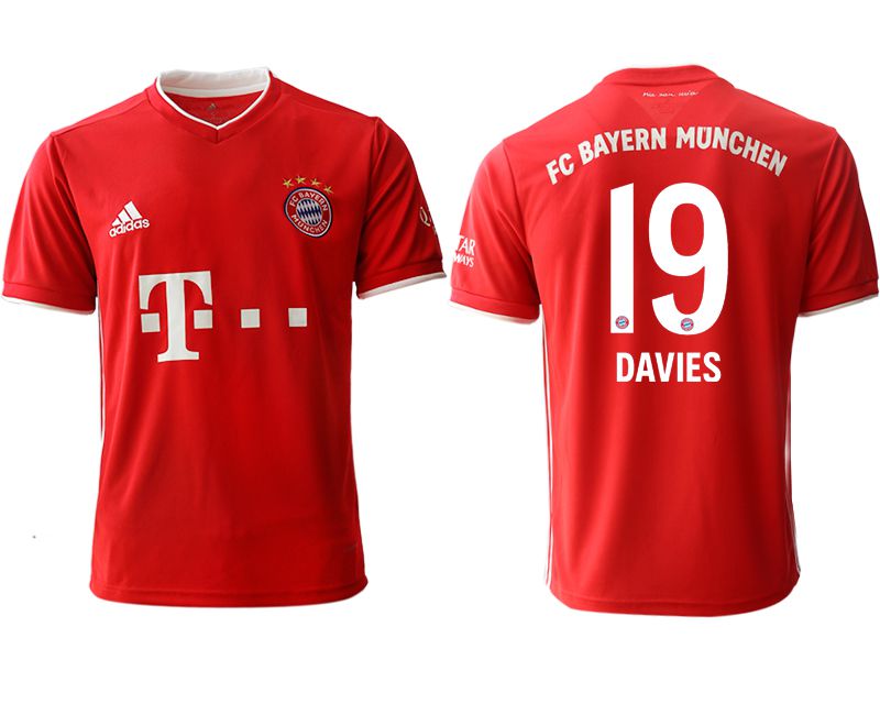 Men 2020-2021 club Bayern Munich Home aaa version #19 red Soccer Jerseys->bayern munich jersey->Soccer Club Jersey